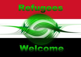 Syrian refugee flag