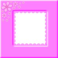 photo frame album pink