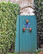 decorated gate to the house