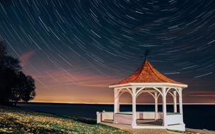 Star Trails Milky Way Pavilion