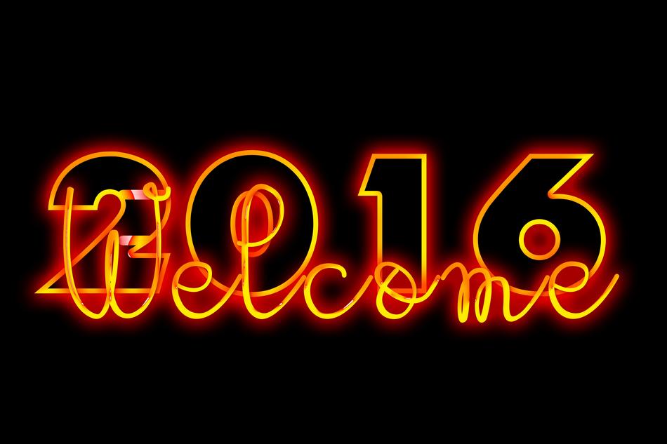 New year eve fire sign