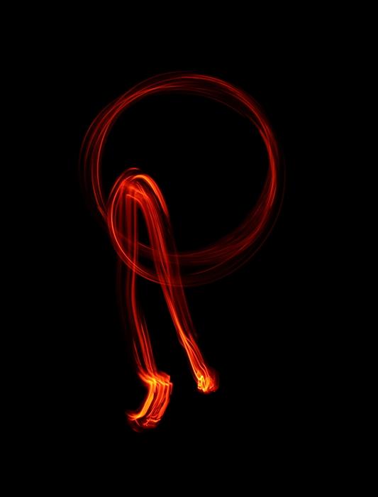 fire glow on a black background