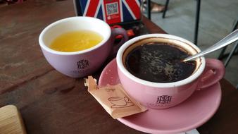 sweet coffee and juice
