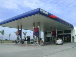 gas station by the road