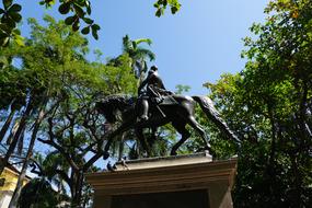sculpture of a man on horseback