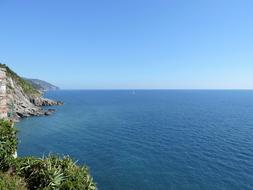 sea view from a high mountain