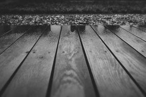 wet wood flooring