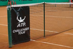 tennis netting on the pitch