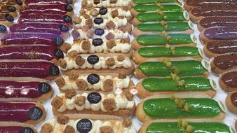 Eclairs Variety Pastry Oblong