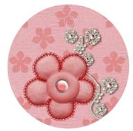 bow decorative tag pink label