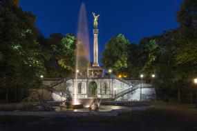 Munich Angel Of Peace Night