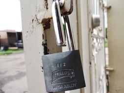 street lock on the door