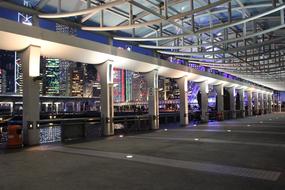 Hong Kong Central Pier Night