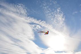 colored kite in the sky