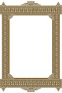 frame ornate bronze vintage