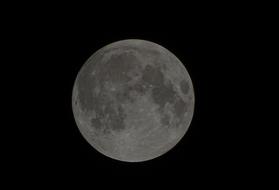 magnificent moon in the dark sky