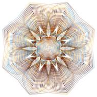 colorful prismatic chromatic flower