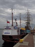 ship in port with cargo