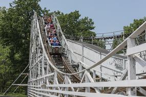 amusement park with people