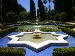 fountain in the form of a star