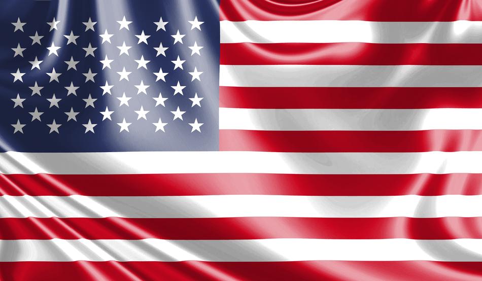 usa flag flag in the wind