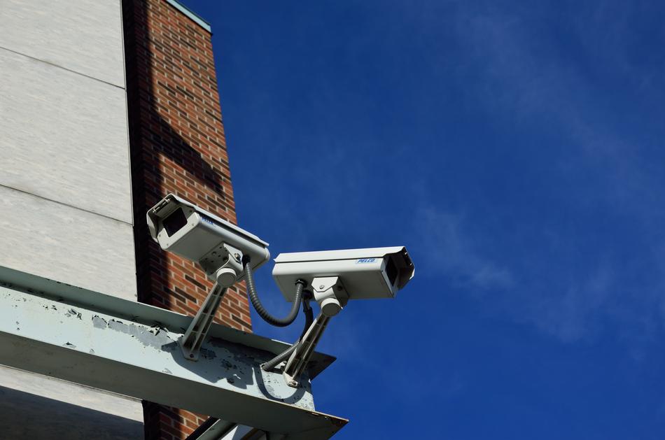 cameras on the roof of the house