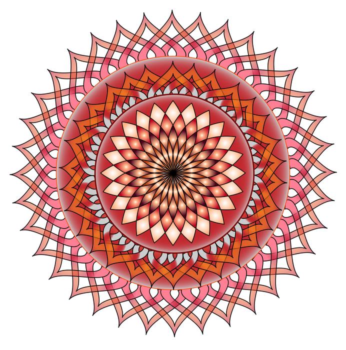 color mandala drawing is beautiful