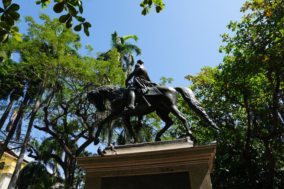 sculpture of a man on horseback