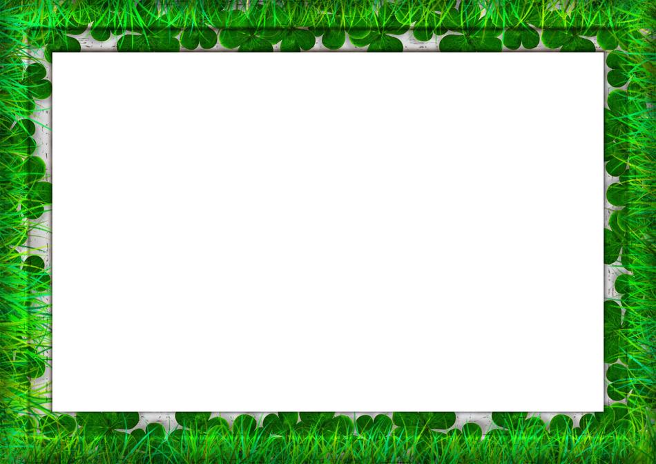 green photo frame