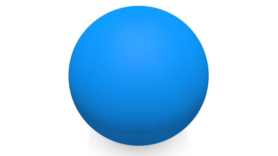 ball round blue
