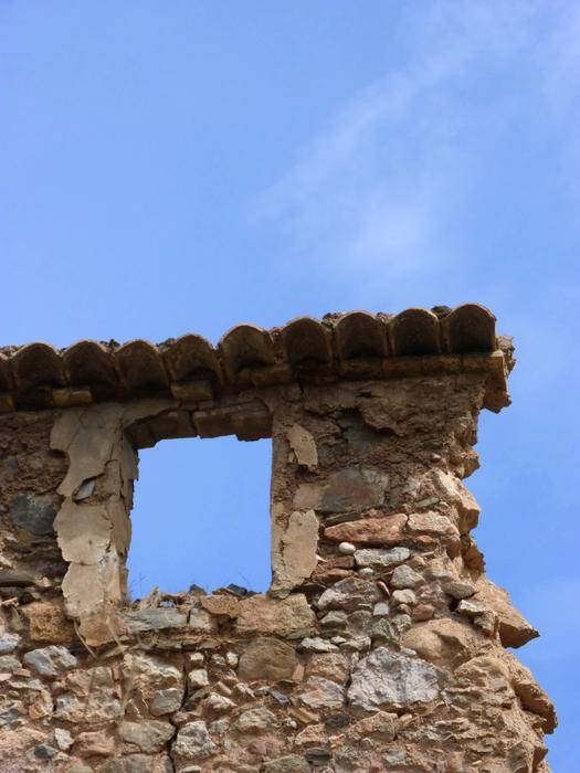 Ruin Sky Empty Window