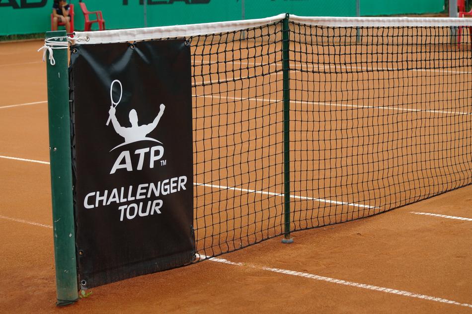 tennis netting on the pitch