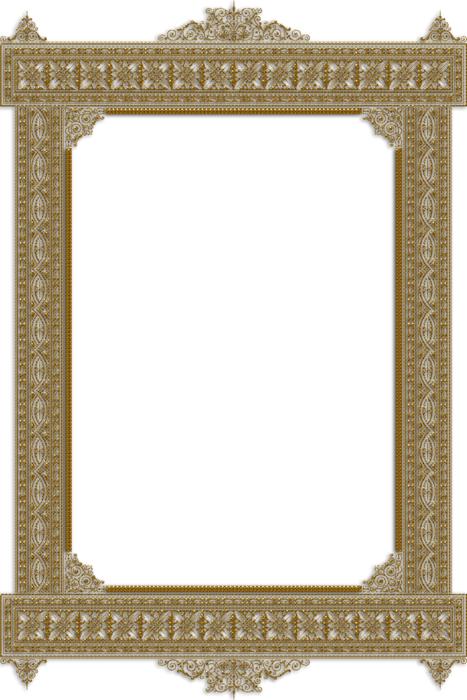 frame ornate bronze vintage