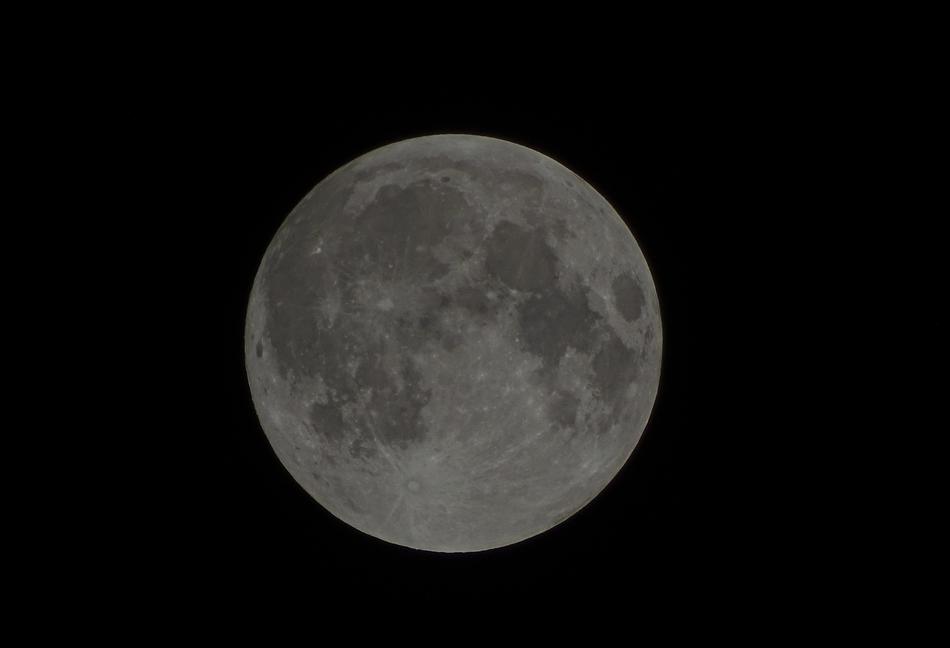 magnificent moon in the dark sky