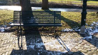 Bench Bank Snow Capelle Aan Den
