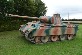 colored tank at the exhibition
