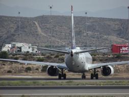 passenger plane taking off