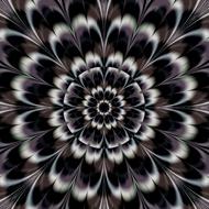 abstract digital art as a flower