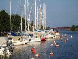 Marina Stern Buoys Sailing Ships