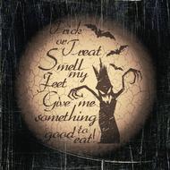 intimidating drawing on a wooden background