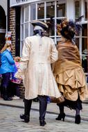 festival of people in gothic costumes