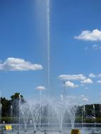 Fountain Water Flowing