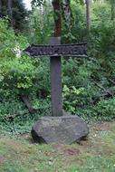 iron sign in stone