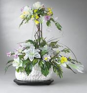 bouquet of white flowers as decoration