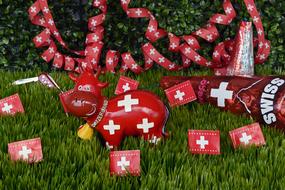 holiday souvenirs with flags