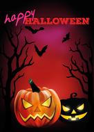 terrifying happy halloween card