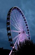 burning in the night of the ferris wheel