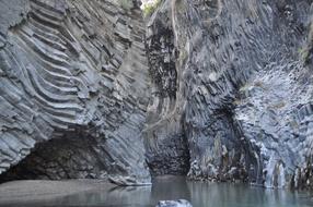 stone rocks in a cave