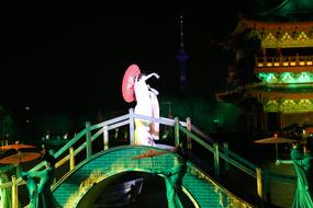girl performance on stage