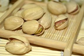 cracked pistachios snack